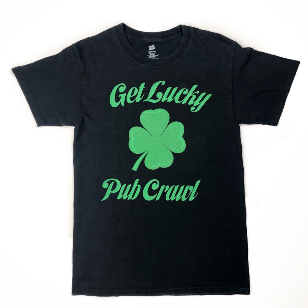 “Get Lucky” custom crew neck tee